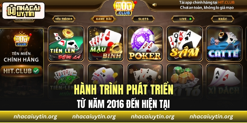 Hành trình phát triển từ năm 2016 đến hiện tại